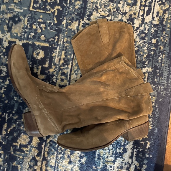 Geox CUOIO tan leather/suede boots 100% - Picture 2 of 3